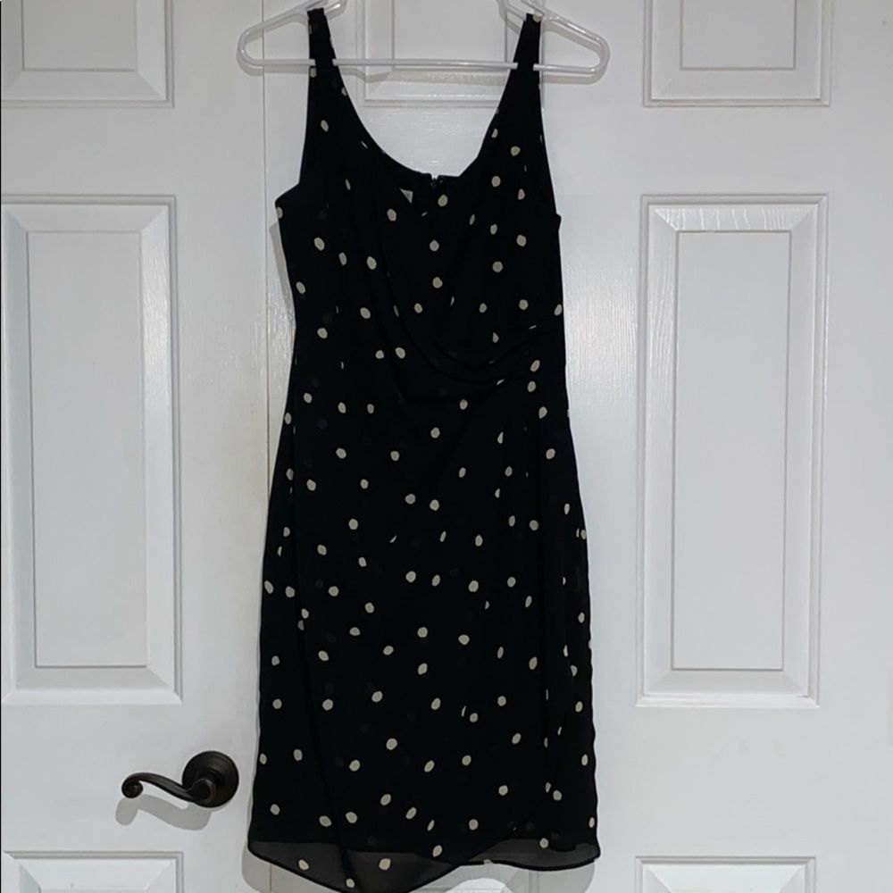 David Warren faux wrap dress